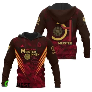 Bayern Munich Hoodie Bundesliga Champions 2025 Kapuzenpullover BDE4505062502