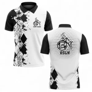 Koln Poloshirt Herren, All-Over-Print-Polohemd Koln Bundesliga BDE4605082520