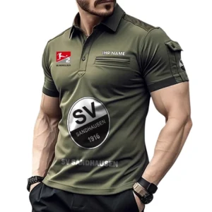 SV Sandhausen Poloshirt mit Tasche, All Over Print Hemd für Männer BDE4805092510 - Grün