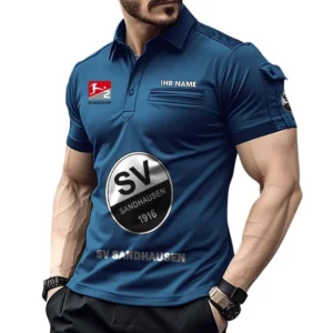 SV Sandhausen Poloshirt mit Tasche, All Over Print Hemd für Männer BDE4805092510 - Marineblau