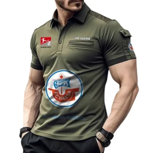 Hansa Rostock Poloshirt mit Tasche, All Over Print Hemd für Männer BDE4805092512 - Grün