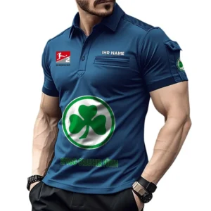 SpVgg Greuther Furth Poloshirt mit Tasche, All Over Print Hemd für Männer BDE4805092515 - Marineblau