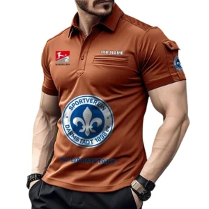 Darmstadt 98 Poloshirt mit Tasche, All Over Print Hemd für Männer BDE4805092516 - Orange