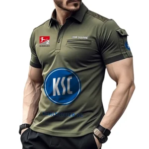 Karlsruher SC Poloshirt mit Tasche, All Over Print Hemd für Männer BDE4805092521 - Grün