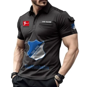 TSG Hoffenheim Poloshirt mit Tasche, All Over Print Hemd für Männer BDE4805092522 - Schwarz