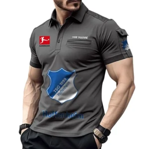 TSG Hoffenheim Poloshirt mit Tasche, All Over Print Hemd für Männer BDE4805092522 - Grau
