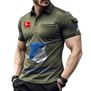 TSG Hoffenheim Poloshirt mit Tasche, All Over Print Hemd für Männer BDE4805092522 - Grün