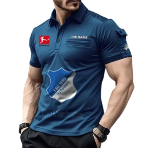 TSG Hoffenheim Poloshirt mit Tasche, All Over Print Hemd für Männer BDE4805092522 - Marineblau