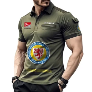 Eintracht Braunschweig Poloshirt mit Tasche, All Over Print Hemd für Männer BDE4805092524 - Grün