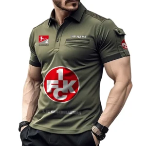 1. FC Kaiserslautern Poloshirt mit Tasche, All Over Print Hemd für Männer BDE4805092525 - Grün