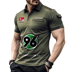 Hannover 96 Poloshirt mit Tasche, All Over Print Hemd für Männer BDE4805092527 - Grün