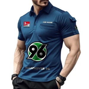 Hannover 96 Poloshirt mit Tasche, All Over Print Hemd für Männer BDE4805092527 - Marineblau