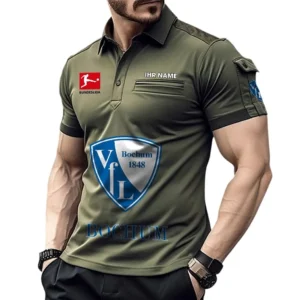 VfL Bochum Poloshirt mit Tasche, All Over Print Hemd für Männer BDE4805092532 - Grün