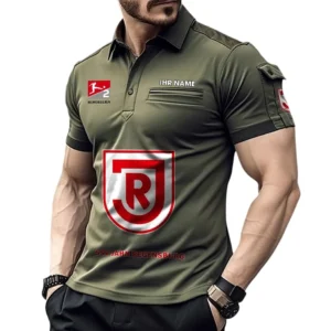 Jahn Regensburg Poloshirt mit Tasche, All Over Print Hemd für Männer BDE4805092537 - Grün