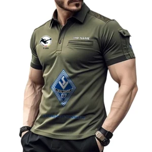 Waldhof Mannheim Poloshirt mit Tasche, All Over Print Hemd für Männer BDE4805092543 - Grün