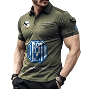 SV Meppen Poloshirt mit Tasche, All Over Print Hemd für Männer BDE4805092551 - Grün