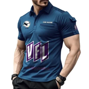 VfL Osnabrück Poloshirt mit Tasche, All Over Print Hemd für Männer BDE4805092552 - Marineblau