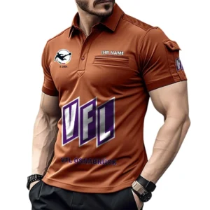 VfL Osnabrück Poloshirt mit Tasche, All Over Print Hemd für Männer BDE4805092552 - Orange