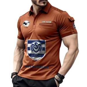 MSV Duisburg Poloshirt mit Tasche, All Over Print Hemd für Männer BDE4805092553 - Orange