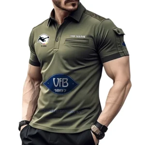 VfB Oldenburg  Poloshirt mit Tasche, All Over Print Hemd für Männer BDE4805092556 - Grün