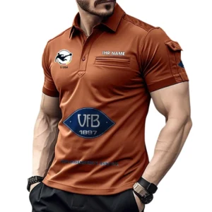 VfB Oldenburg  Poloshirt mit Tasche, All Over Print Hemd für Männer BDE4805092556 - Orange