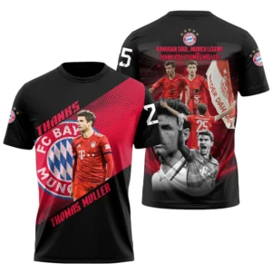 Thomas Müller Bayern Munich T-Shirt Bundesliga Meister 2025 Hemd BDE49051225555