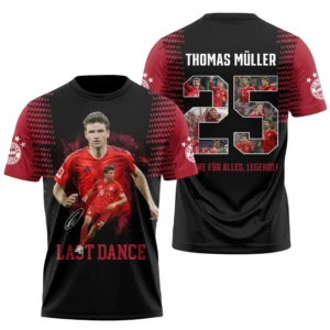 Thomas Müller Bayern Munich T-Shirt Bundesliga Meister 2025 Hemd BDE49051225559