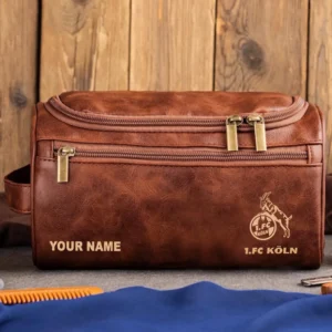 Koln Ledertasche, Personalisierte Kulturtasche für Koln BDE56052425228 - Rotbraun