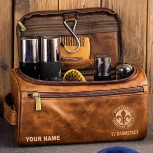 Darmstadt 98 Ledertasche, Personalisierte Kulturtasche für Darmstadt 98 BDE56052425246 - Gelbbraun