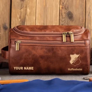 Hoffenheim Ledertasche, Personalisierte Kulturtasche für Hoffenheim BDE56052425247 - Rotbraun