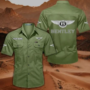 Bentley Hemd mit kurzen Ärmeln, All-Over-Print Kurzarmhemd CAR444052625843 - Fruchtgrün