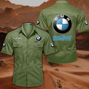 BMW Car Hemd mit kurzen Ärmeln, All-Over-Print Kurzarmhemd CAR444052625848 - Fruchtgrün