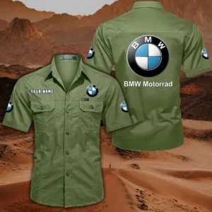 BMW Motorrad Hemd mit kurzen Ärmeln, All-Over-Print Kurzarmhemd CAR444052625873 - Fruchtgrün