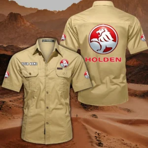 Holden Hemd mit kurzen Ärmeln, All-Over-Print Kurzarmhemd CAR444052625888 - Khaki