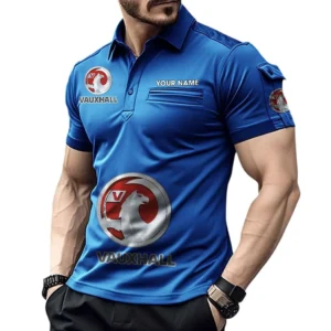 Vauxhall Poloshirt mit Tasche, All Over Print Pololshirt für Männer Vauxhall Fan CAR450051325385 - Blau