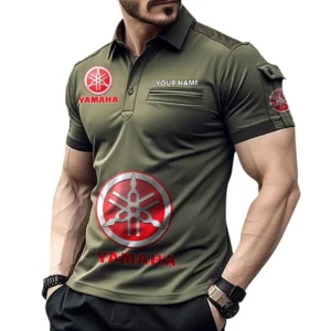Yamaha Poloshirt mit Tasche, All Over Print Pololshirt für Männer Yamaha Fan CAR450051325392 - Grün