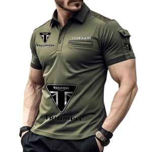 Triumph Poloshirt mit Tasche, All Over Print Pololshirt für Männer Triumph Fan CAR450051325394 - Grün