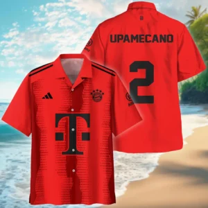Dayot Upamecano Hawaiihemd Bundesliga 2025 Geschenk Fur Fan Dayot Upamecano HVN1010GDU05162025