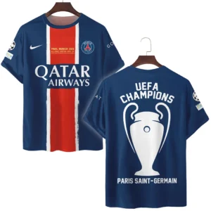 Paris Saint-Germain Hemd UEFA Meistrite Liiga 2025 For Fan Paris Saint-Germain HVN1033PSG053125TS3D