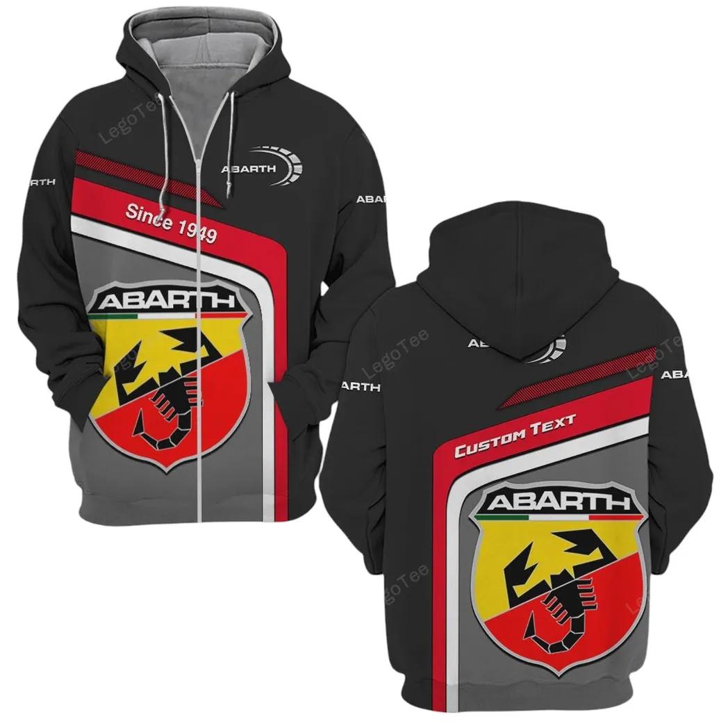 Abarth Hoodie mit reißverschluss, Allover-Druck Hoodie Abarth Fan CAR11103032500