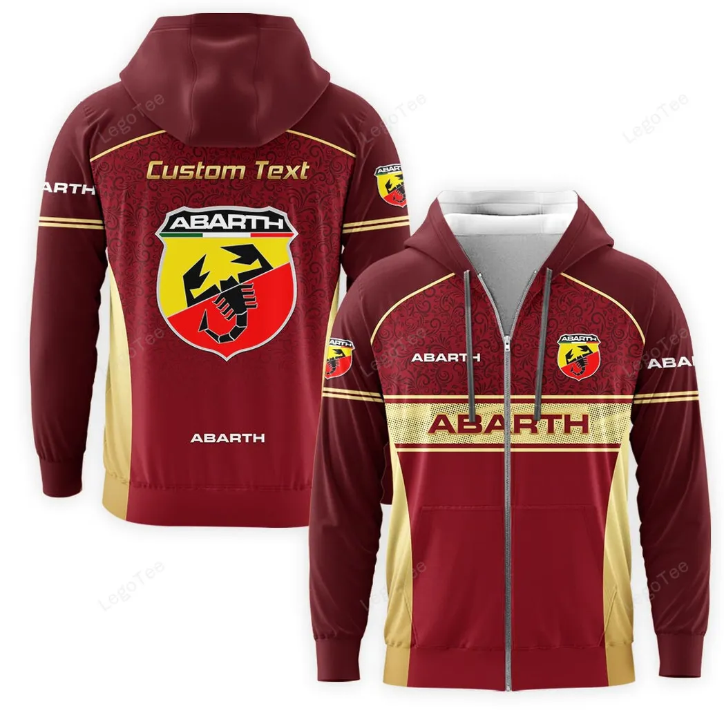 Abarth Hoodie mit reißverschluss, Allover-Druck Hoodie Abarth Fan CAR137021325934-6