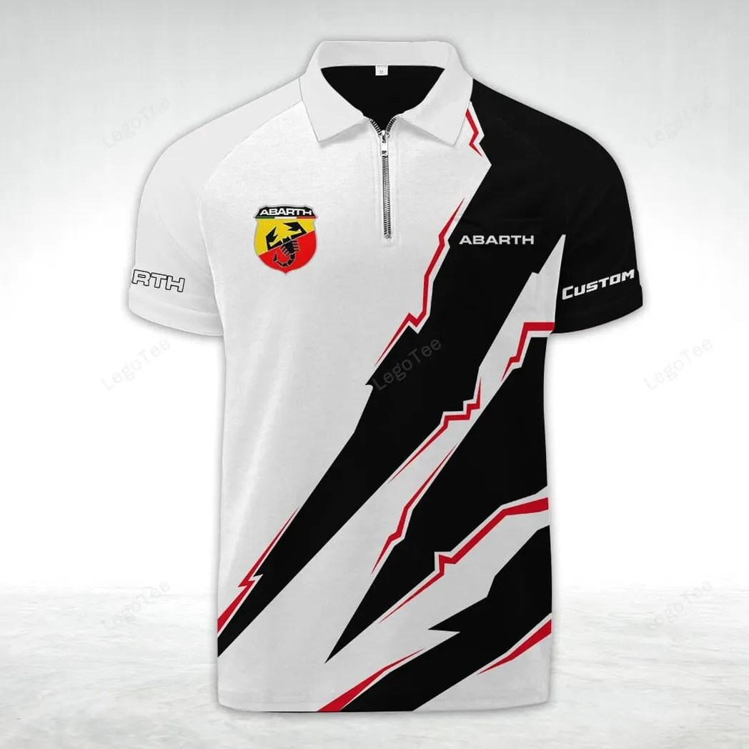 abarth poloshirt mit reiverschluss geschenk fr abarth fan car128021025028 di6jk