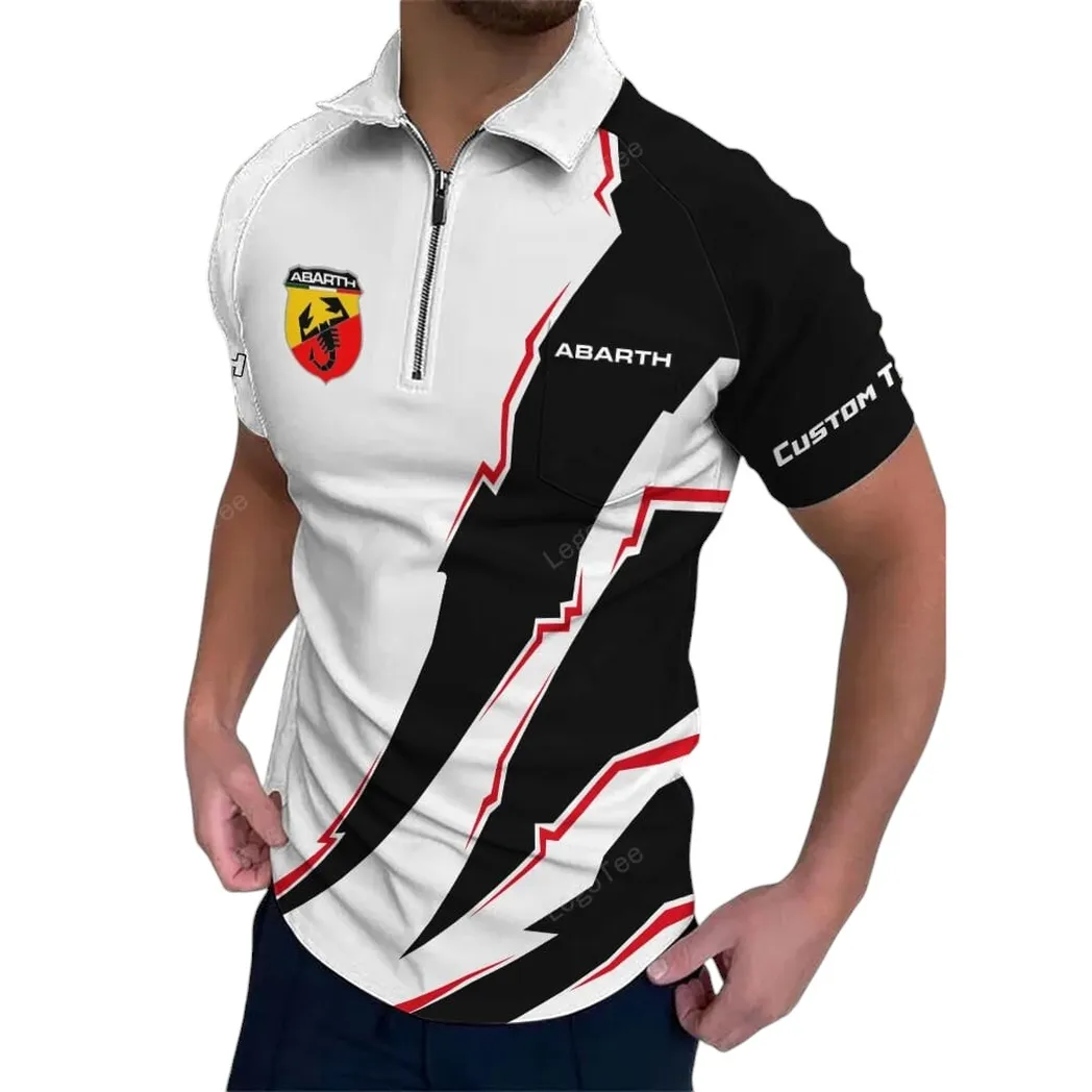 Abarth Poloshirt mit Reißverschluss, Geschenk für Abarth Fan CAR128021025028