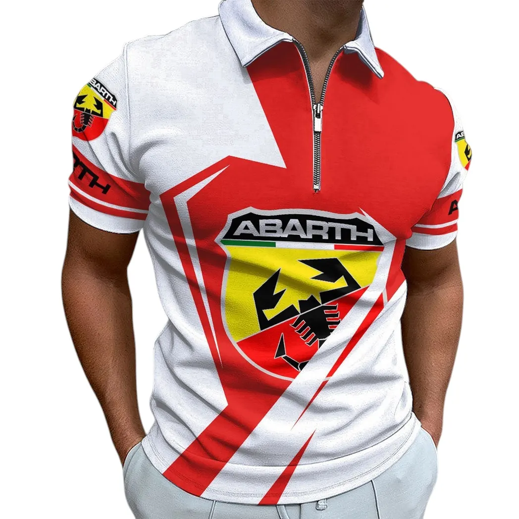 Abarth Poloshirt mit Reißverschluss, Geschenk für Abarth Fan CAR3202122516