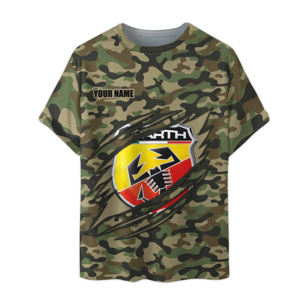 abarth t shirt im camouflage stil oversized hemd car210040825686 ulfbq