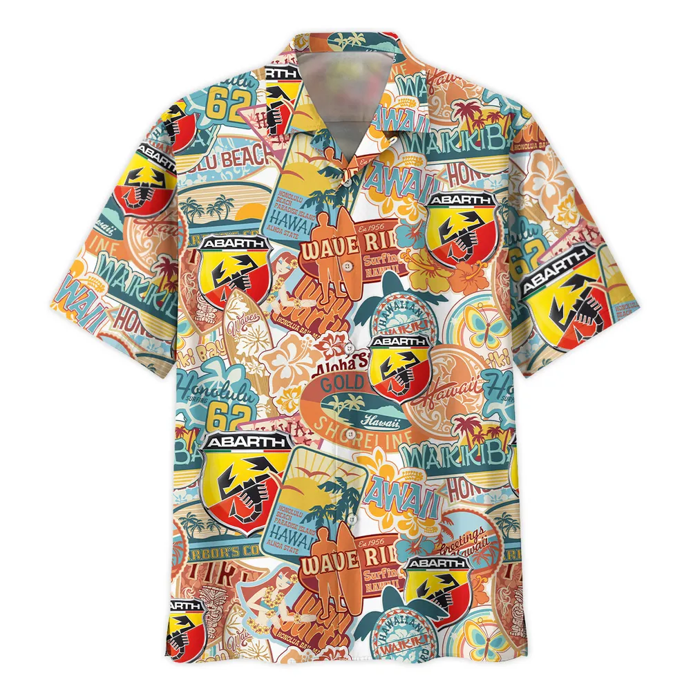 Abarth Vintage Hawaiian Shirts For Men, Geschenk für Abarth Fan CAR202031225333