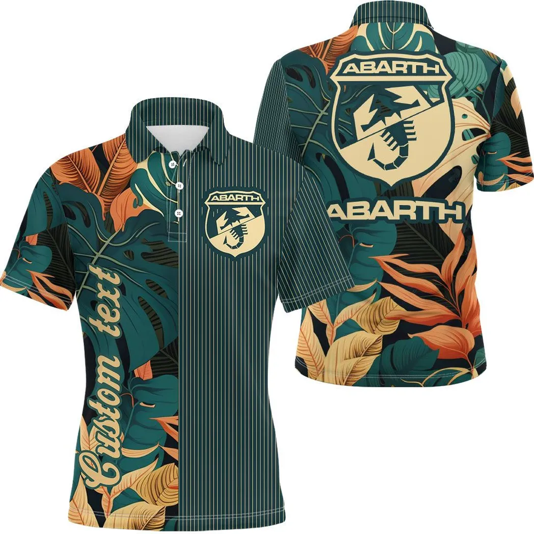 Abarth Vintage Poloshirt Personalisierter Allover-Druck CAR434041725222