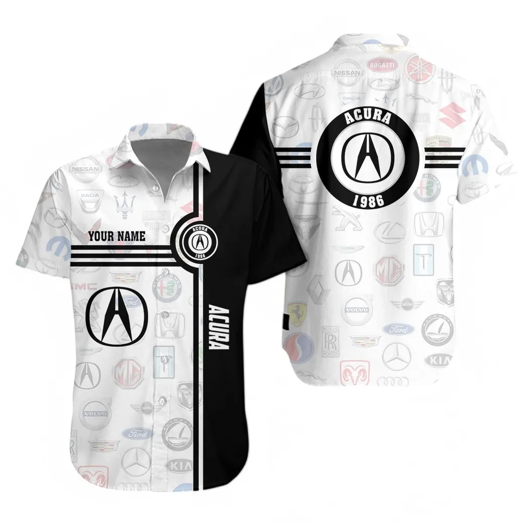 Acura Hawaiihemd für Männer All Logo, Geschenk für Acura Fan CAR174022525064