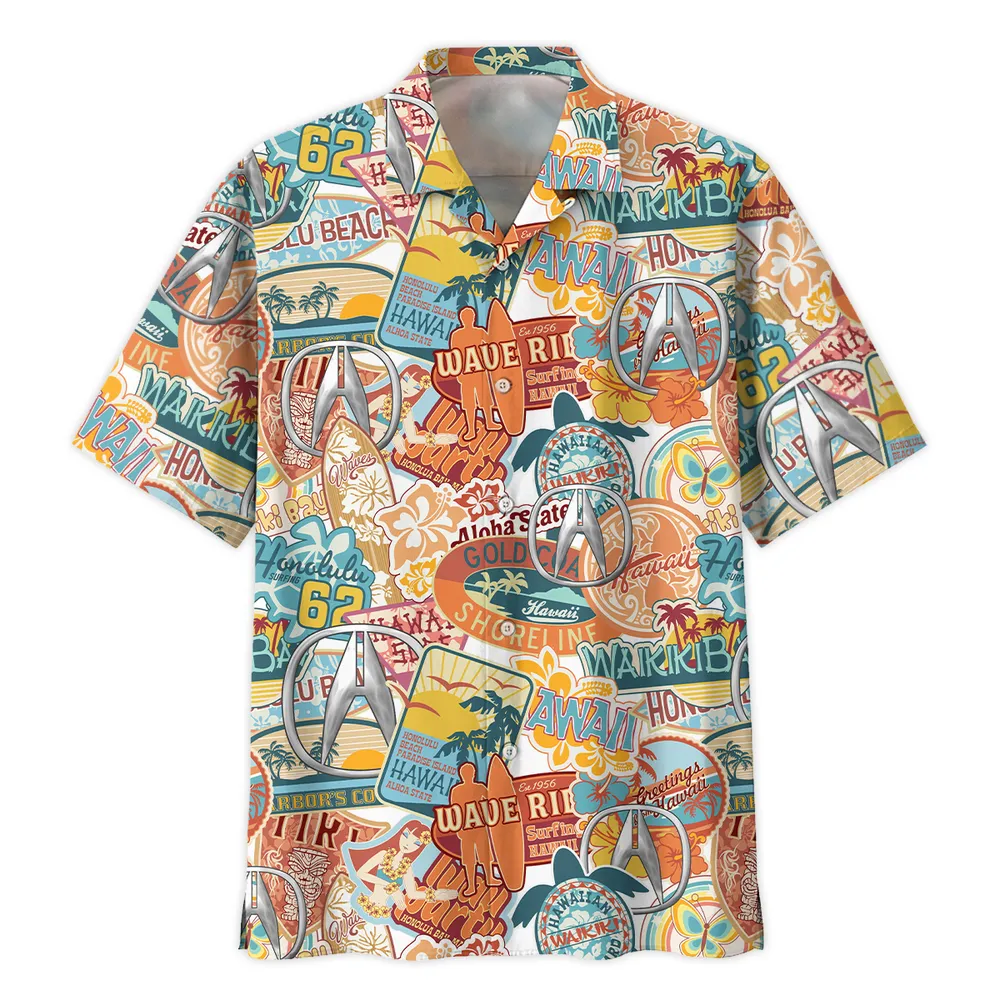 Acura Vintage Hawaiian Shirts For Men, Geschenk für Acura Fan CAR202031225334