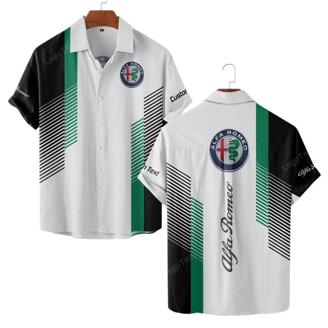 Alfa Romeo Hawaiihemd für Männer, Geschenk für Alfa Romeo Fan CAR10703122502